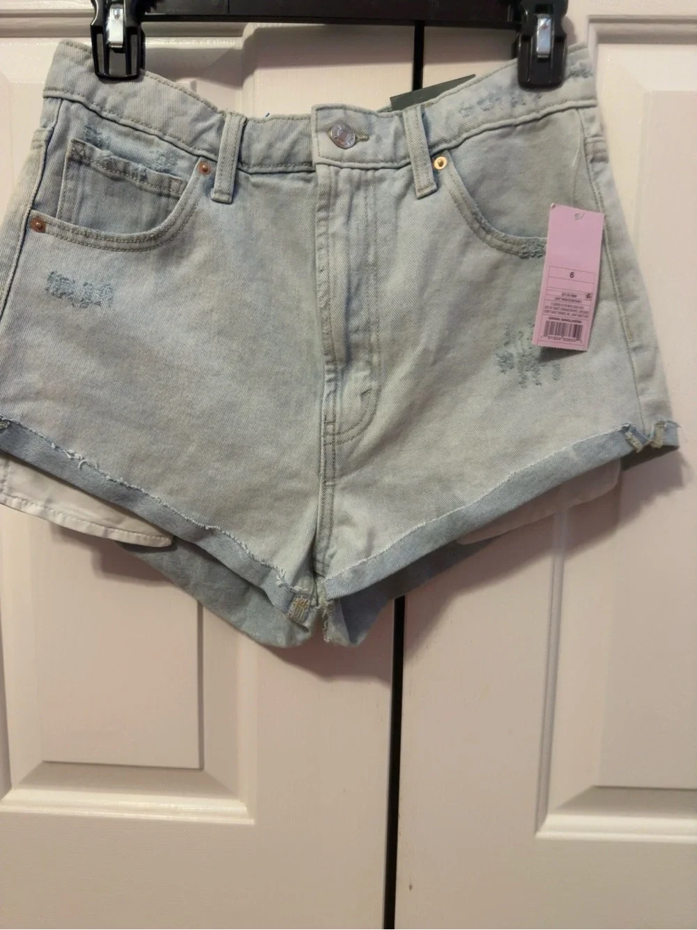 Wild Fable Light wash denim shorts size 6 #summer #denim